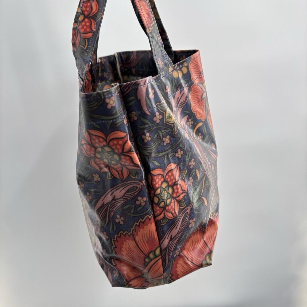 Liberty London Floral Tote Bag Coated Canvas Oilcloth Shopper William Morris - Picture 3 of 11
